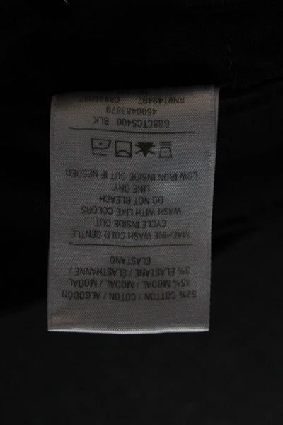 Joes Womens Black High Rise Solid Cotton Stretch Pants 90s Button Size 28