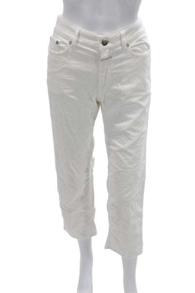 Closed Womens Cropped Ankle Pants White Size 24