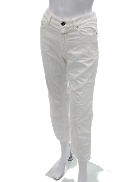 Closed Womens Cropped Ankle Pants White Size 24