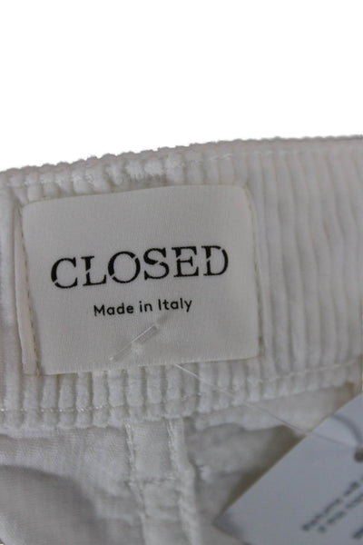 Closed Womens Cropped Ankle Pants White Size 24