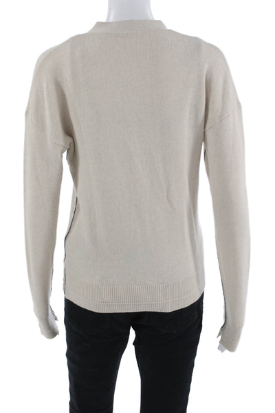 Maria McManus Unisex Cardigan Beige V-Neck Button Cashmere Cotton Size XS