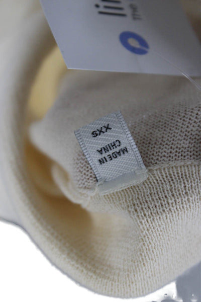 Joie Unisex Beige Collared Pullover Sweater Poly Cotton 3/4 Sleeve Size 2XS