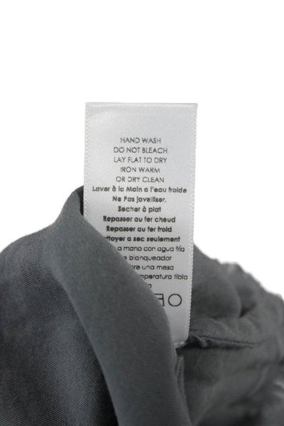 Nation LTD Women Cropped V-Neck Camisole Dark Gray Viscose Size XS