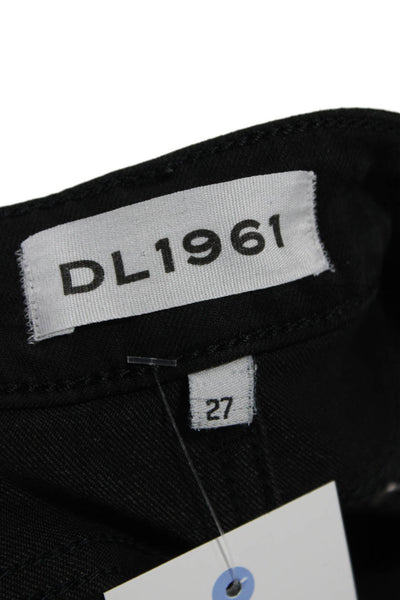 DL1961 Women Skinny Ankle Jeans Black Low Rise Inseam 28 Size 27