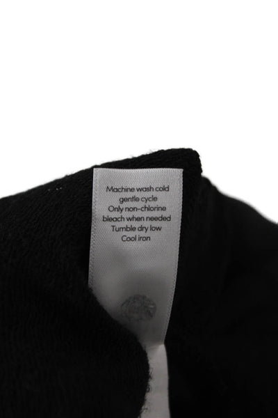 Athleta Unisex Cardigan Black Modal Spandex Long Sleeve Size 2XS