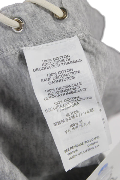 J Crew Women Gray Cotton Short Sleeve Round Neck T-Shirt Size XS