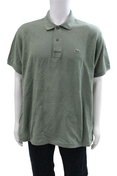Lacoste Mens Cotton Collar Short Sleeve Polo Shirt Hunter Green Size 2XL