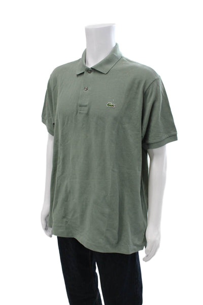 Lacoste Mens Cotton Collar Short Sleeve Polo Shirt Hunter Green Size 2XL