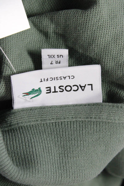 Lacoste Mens Cotton Collar Short Sleeve Polo Shirt Hunter Green Size 2XL