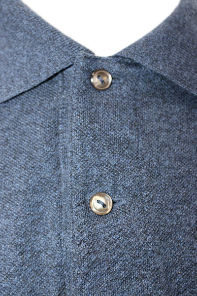 Lacoste Mens Cotton Collar Short Sleeve Polo Shirt Dark Blue Size 3XL