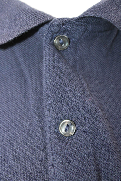 Lacoste Mens Cotton Collar Short Sleeve Polo Shirt Dark Navy Size 3XL