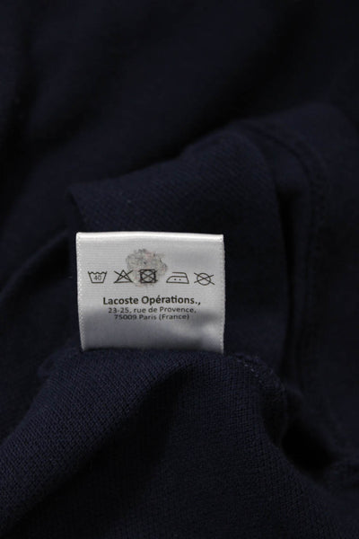 Lacoste Mens Cotton Collar Short Sleeve Polo Shirt Dark Navy Size 3XL