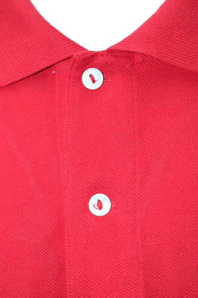 Lacoste Mens Cotton Collar Short Sleeve Polo Shirt Bright Red Size 3XL