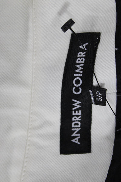 Andrew Coimbra Unisex Designer Graphic Print Black Buckle Jacket Size S