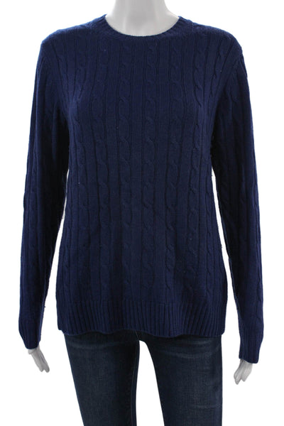 Vineyard Vines Unisex Dark Blue Crew Neck Pullover Sweater Wool Blend Size M
