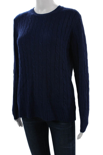 Vineyard Vines Unisex Dark Blue Crew Neck Pullover Sweater Wool Blend Size M