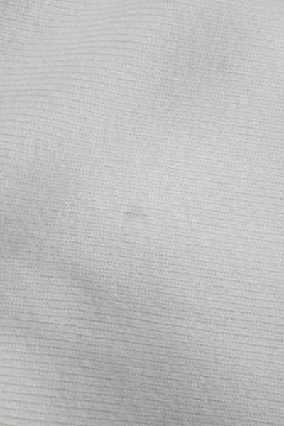Toccin Women Basic Cropped Tank White Sleeveless Crew Neck Size XS