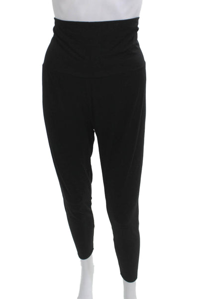 Hatch Womens Silk Solid Black Maternity Jogger Pants Size M