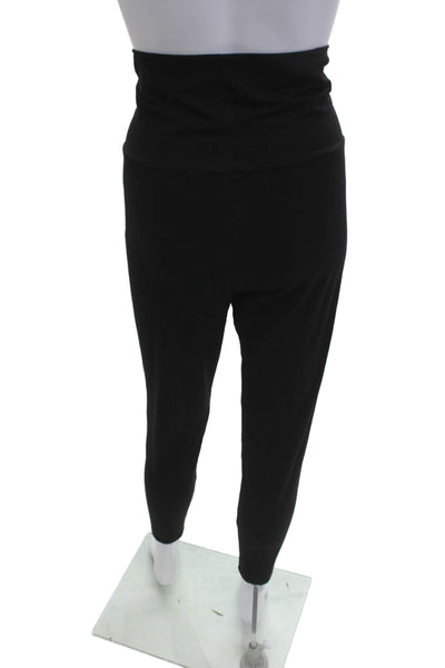 Hatch Womens Silk Solid Black Maternity Jogger Pants Size M