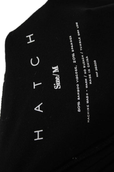 Hatch Womens Silk Solid Black Maternity Jogger Pants Size M