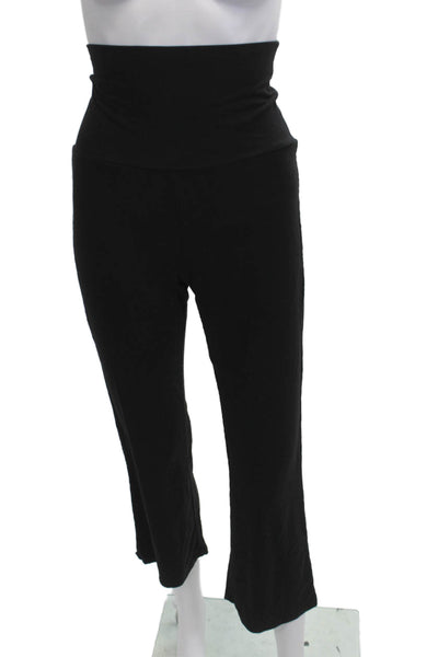 Quince Women Cropped Pants Black Bamboo Size S