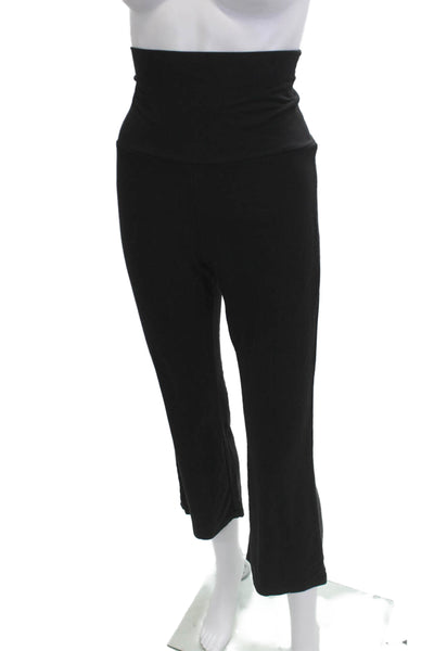 Quince Women Cropped Pants Black Bamboo Size S