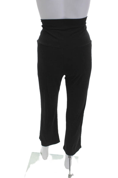 Quince Women Cropped Pants Black Bamboo Size S