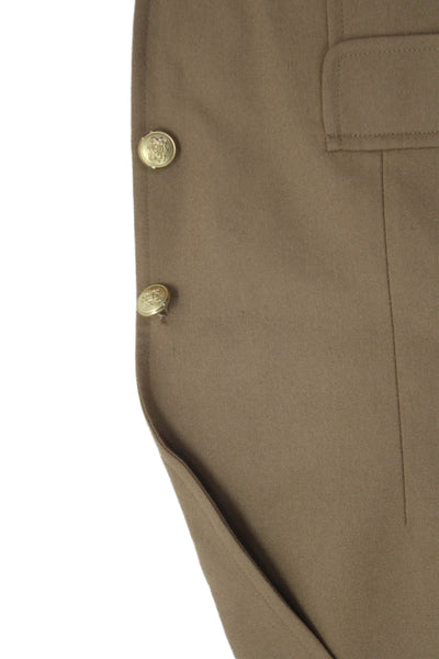 Raleighs Mens Tan Wool Classic Collared Button Blazer Long Sleeve Size 40
