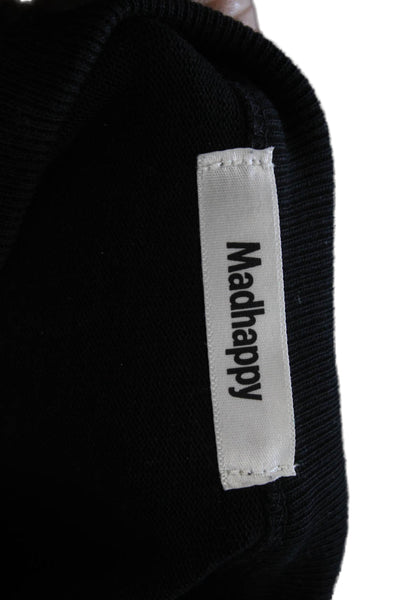 Madhappy Mens Band Graphic Tee Black Cotton Crew Short Sleeve Size S