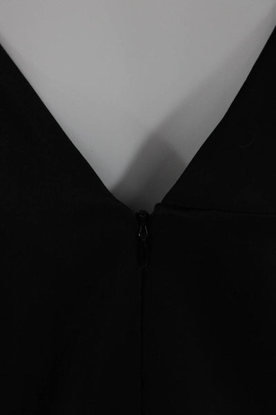 C/MEO Collective Womens Black Long Sleeve Tie Blouse Size S