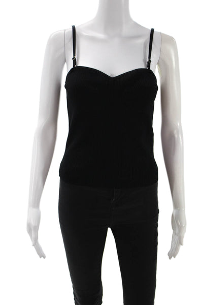 Derek Lam 10 Crosby Womens Basic Camisole Black Buckle Size M