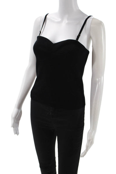 Derek Lam 10 Crosby Womens Basic Camisole Black Buckle Size M
