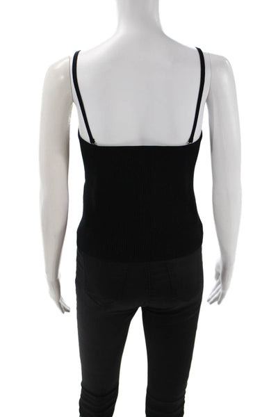 Derek Lam 10 Crosby Womens Basic Camisole Black Buckle Size M