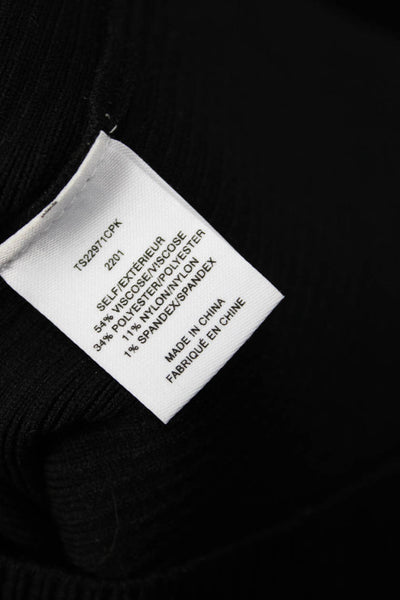 Derek Lam 10 Crosby Womens Basic Camisole Black Buckle Size M