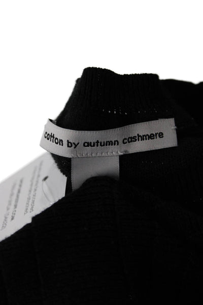 Cotton By Autumn Cashmere Womens Basic Black T-Shirt 100% Cotton Size M