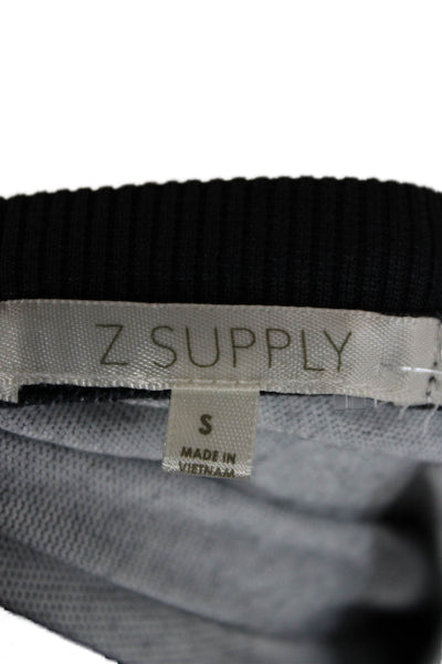 Z Supply Womens Pullover Sweatshirt Black Halloween Crewneck Long Sleeve Size S