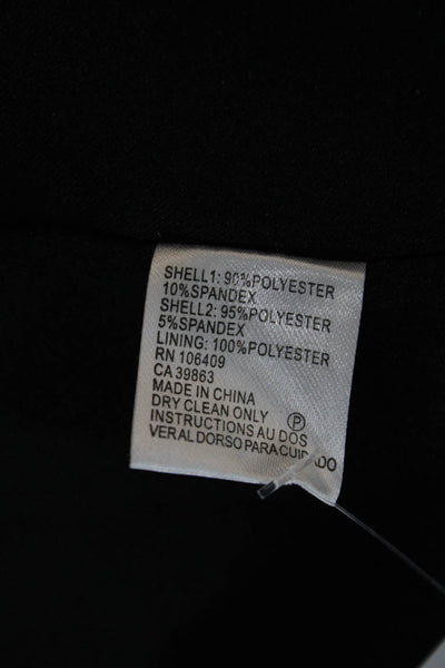 Catherine Catherine Malandrino Women Motorcycle Jacket Black Zip Size 10