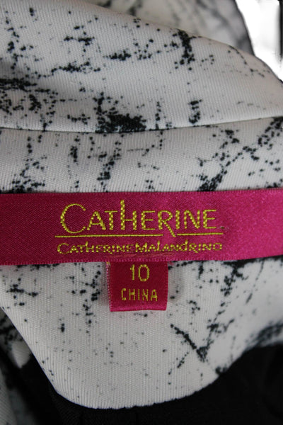 Catherine Catherine Malandrino Women Motorcycle Jacket Black Zip Size 10