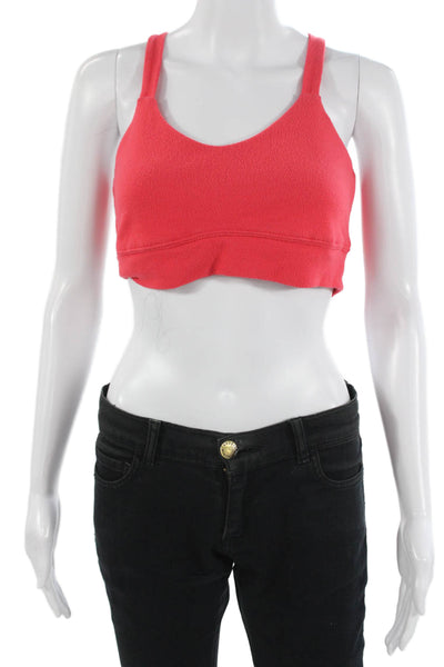 Z Supply Womens Cropped Sleeveless Scoop Neck Red Top Size L