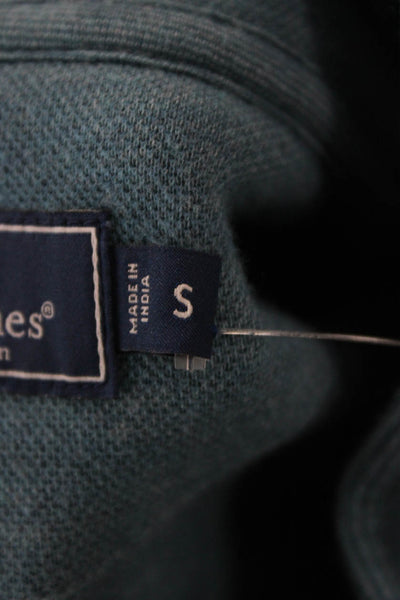 Vineyard Vines Unisex Henley Sweatshirt Blue Zip Mock Neck Long Sleeve Size S