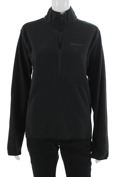 Marmot Womens Windbreaker Black High Neck Recycled Polyester Size S