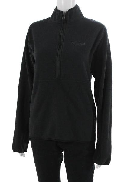Marmot Womens Windbreaker Black High Neck Recycled Polyester Size S