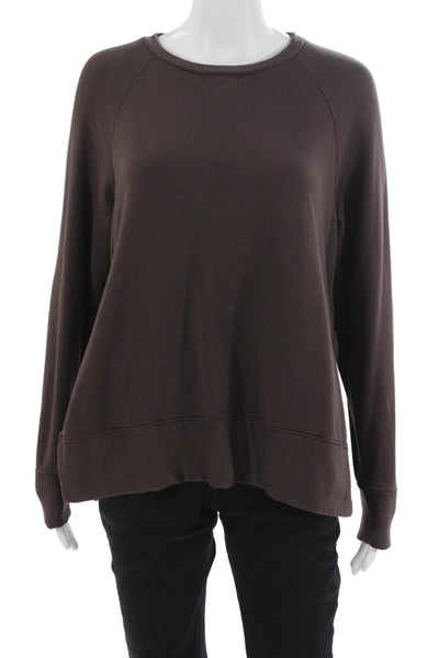 Stateside Women Brown Pullover Sweatshirts Long Sleeve Size M