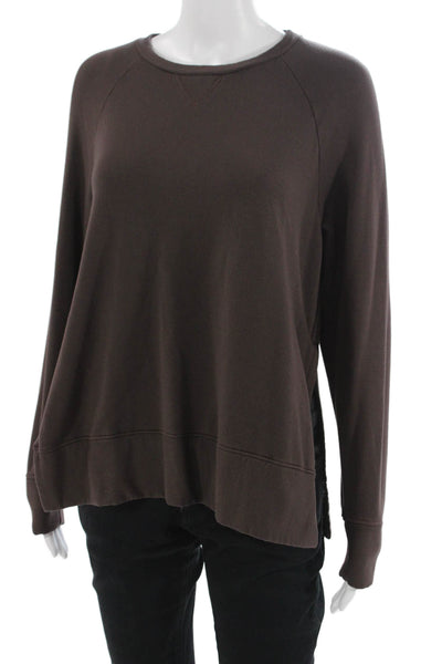 Stateside Women Brown Pullover Sweatshirts Long Sleeve Size M