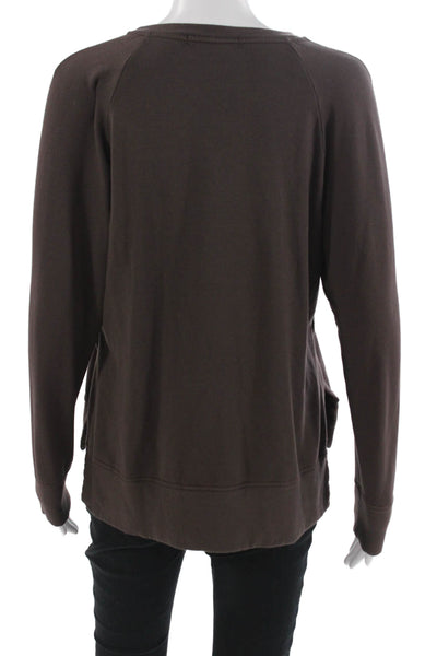 Stateside Women Brown Pullover Sweatshirts Long Sleeve Size M