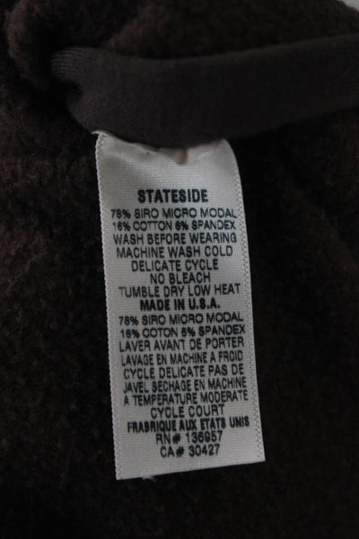 Stateside Women Brown Pullover Sweatshirts Long Sleeve Size M