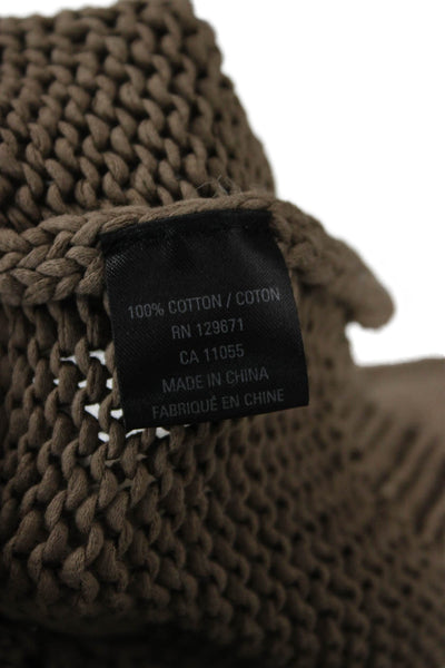 360 Sweater Unisex Pullover Sweater Brown 100% Cotton Grunge Size M