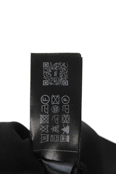 Zara Womens Shift Dress Black V Neck Sleeveless Tie Waist Size XS