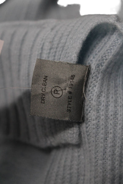 360 Cashmere Unisex Light Blue 100% Cashmere Crew Neck Pullover Sweater Size XS