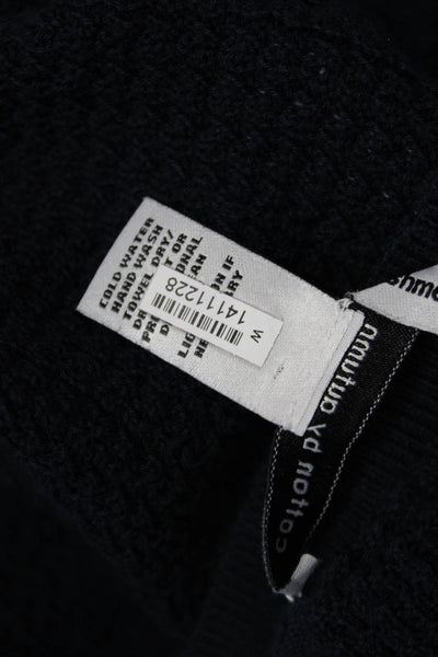 Cotton By Autumn Cashmere Women Black Crewneck Top Size XS